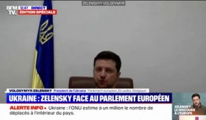 Volodymyr Zelensky face au Parlement européen: "Nous payons un tel prix pour avoir les mêmes droits que vous"