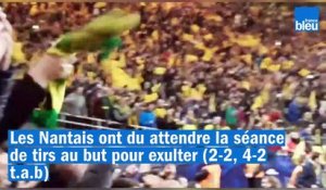 Coupe de France : la joie des supporters du FC Nantes après la qualification en finale