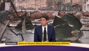 Guerre en Ukraine : "Notre objectif, c’est qu’à chaque moment, Vladimir Poutine puisse voir une alternative diplomatique", déclare Gabriel Attal