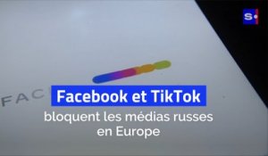 Facebook et TikTok bloquent les médias russes en Europe