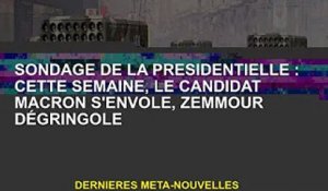 Elections présidentielles : Cette semaine, le candidat Macron s'envole, Zemore tombe