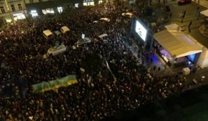 Les images de la gigantesque manifestation de soutien à l'Ukraine à Prague