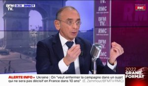 Eric Zemmour: "On veut enfermer la campagne dans un sujet qui ne sera pas décisif en France dans 10 ans"
