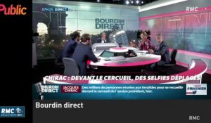 Zapping : Ces seflies choquants devant le cercueil de Jacques Chirac qui indignent les internautes