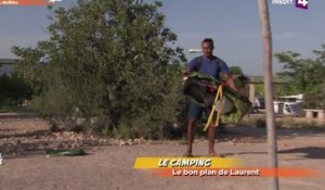 Laurent Maistret galère avec sa tente