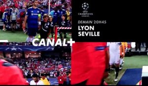 football Lyon  FC Séville -canal+ - 07 12 16