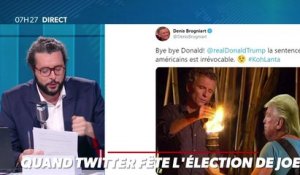 Zapping du 10/11 : Quand Denis Brogniart se moque de la défaite Donald Trump