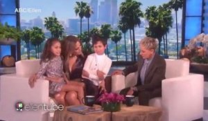 Jennifer Lopez et ses enfants chez Ellen