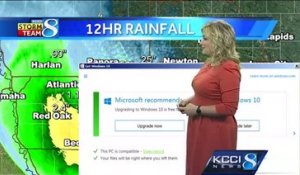 Windows 10 dérange un bulletin météo en direct