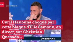 Cyril Hanouna choqué par cette blague d'Elie Semoun, en direct, sur Christian Quesada...