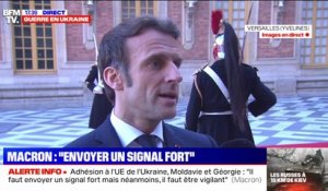 Emmanuel Macron sur le bombardement de la maternité à Marioupol: "C'est un acte de guerre indigne et amoral"