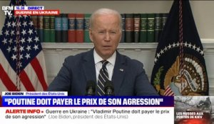 Joe Biden: "Nous n'allons pas mener une guerre contre la Russie en Ukraine"