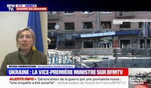 Iryna Vereshchuk, vice-première ministre d’Ukraine: "Poutine continue de bombarder nos aéroports"