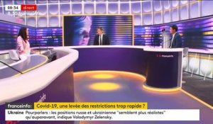 Levée des restrictions, accueil des malades ukrainiens, retraites... Le 8h30 franceinfo d'Olivier Véran