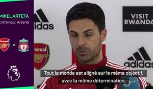 Arsenal - Arteta prône "l'unité" de son groupe avant Liverpool