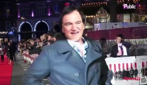 Exclu vidéo : Quentin Tarantino met Londres à ses pieds !