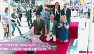 Michael Keaton décroche son étoile à Hollywood !