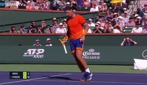 Indian Wells - Nadal élimine un Kyrgios survolté