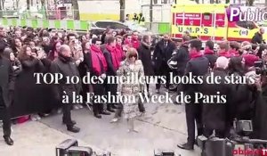 Vidéo : TOP 10 des meilleurs looks de stars à la Fashion Week de Paris !