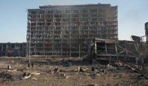 Kiev : un centre commercial bombardé