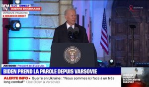 Guerre en Ukraine: "Nous sommes ici face à un très long combat", déclare Joe Biden