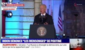 Joe Biden: "La Russie a étranglé la démocratie"