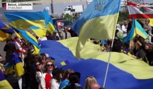 Liban : manifestation contre l'invasion russe en Ukraine