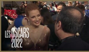 Jessica Chastain (Dans les yeux de Tammy Faye) déclare son amour à Isabelle Huppert - Oscars 2022