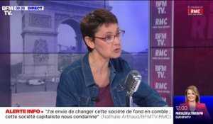 Nathalie Arthaud: "Les travailleurs ne demandent pas la charité, ils veulent vivre dignement de leur salaire"