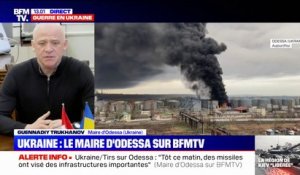 Les tirs russes sur Odessa "ont visé des dépôts de carburant", selon de le maire de la ville invité sur BFMTV