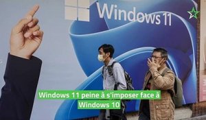 Windows 11 peine à s'imposer face à Windows 10