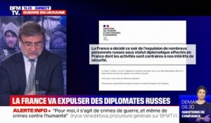 La France a "décidé de l'expulsion de nombreux personnels russes sous statut diplomatique affectés en France", annonce le Quai d'Orsay
