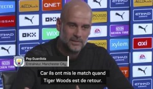 32e j. - Guardiola pas content de louper le retour de Tiger Woods