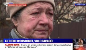 Ukraine: les habitants d'Hostomel, traumatisés par les attaques russes, témoignent