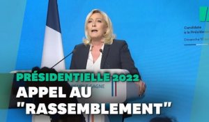 Présidentielle 2022: Le Pen appelle au "rassemblement" contre Macron