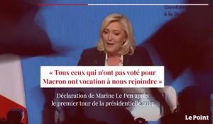 Marine Le Pen : « Tous ceux qui n'ont pas voté Macron ont vocation à nous rejoindre »