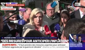 "Je ne vais pas sortir de l'Union européenne", affirme Marine Le Pen
