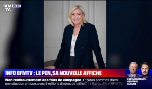 Présidentielle: la nouvelle affiche de campagne de Marine Le Pen dévoilée