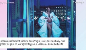 Rihanna enceinte : shooting glamour et sexy pour Vogue, son baby-bump de plus en plus impressionnant