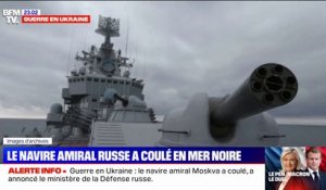 Guerre en Ukraine: le navire amiral russe Moskva a coulé en mer Noire