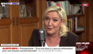 Marine Le Pen affirme qu'elle règlera "le problème de l'immigration et du communautarisme" si elle est élue