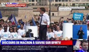 Meeting d'Emmanuel Macron à Marseille: "Nous sommes bien décidés à l'emporter"