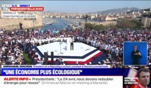Meeting d'Emmanuel Macron à Marseille: "Nous formerons 400.000 personnes en plus aux métiers de la transition écologique"
