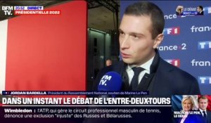 "Marine Le Pen a la maturité, l'expérience, la solidité", assure Jordan Bardella