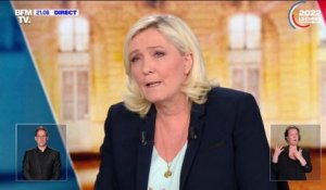 Marine Le Pen sur le pouvoir d'achat: "Je suis parfaitement d'accord pour mettre en place une mesure supplémentaire conjoncturelle, la suppression totale de la TVA sur un panier de 100 produits de première nécessité"