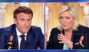 Marine Le Pen à Emmanuel Macron: "Je rappelle que vous êtes le Président qui a créé 600 milliards d'euros de dettes supplémentaires en cinq ans"