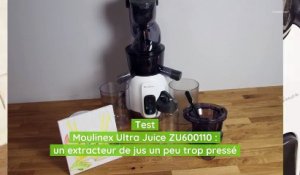 Test Moulinex Ultra Juice ZU600110 : un extracteur de jus un peu trop pressé