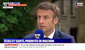 Emmanuel Macron: "La priorité est d'avancer sur les deux grands chantiers que sont l'école et la santé"