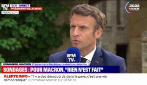 "Rien n'est fait": Emmanuel Macron réagit aux derniers sondages