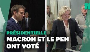 Emmanuel Macron et Marine Le Pen ont voté